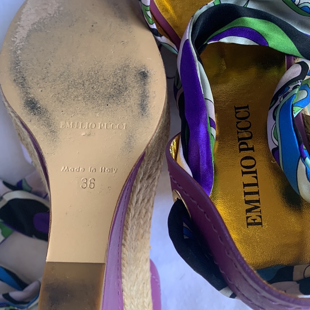 エミリオプッチ　ウエッジソール 中古・古着通販】Emilio Pucci (エミリオ プッチ) フリル